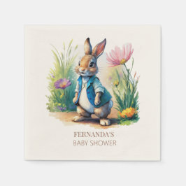 PETER RABBIT BABY SHOWER PAPPERSSERVETT