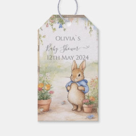 Peter Rabbit Baby Shower Presentetikett