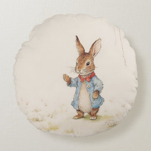 Peter Rabbit Baby Shower Rund Kudde