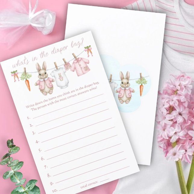Peter Rabbit Baby Shower What's In The Diaper Bag (Skapare uppladdad)