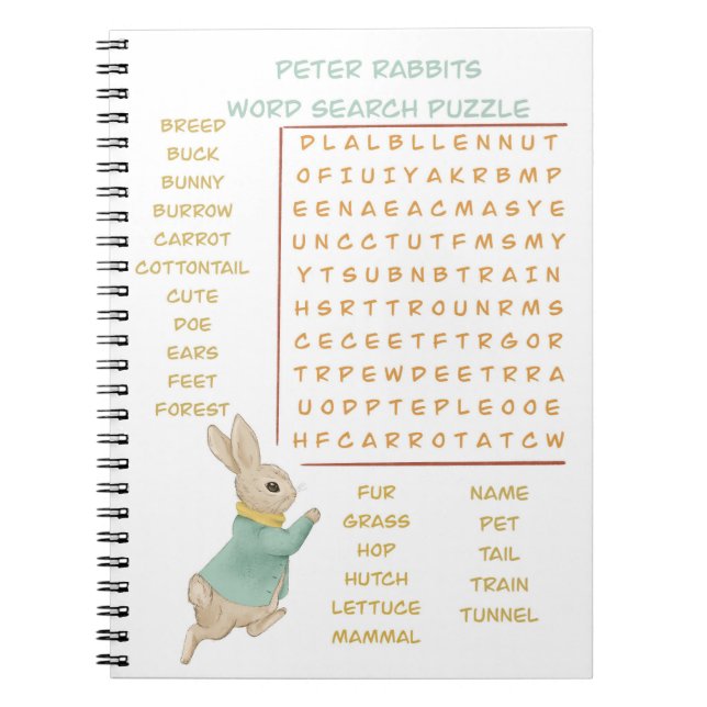 Peter Rabbit Barnkalas&spel Anteckningsbok (Framsidan)