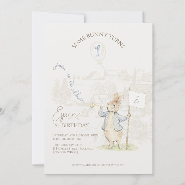 Peter, Rabbit Beatrix... Inbjudningar (Framsida)