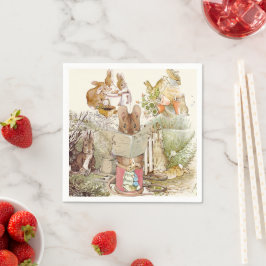 Peter Rabbit Beatrix Potter Collage Vintage Pappersservett