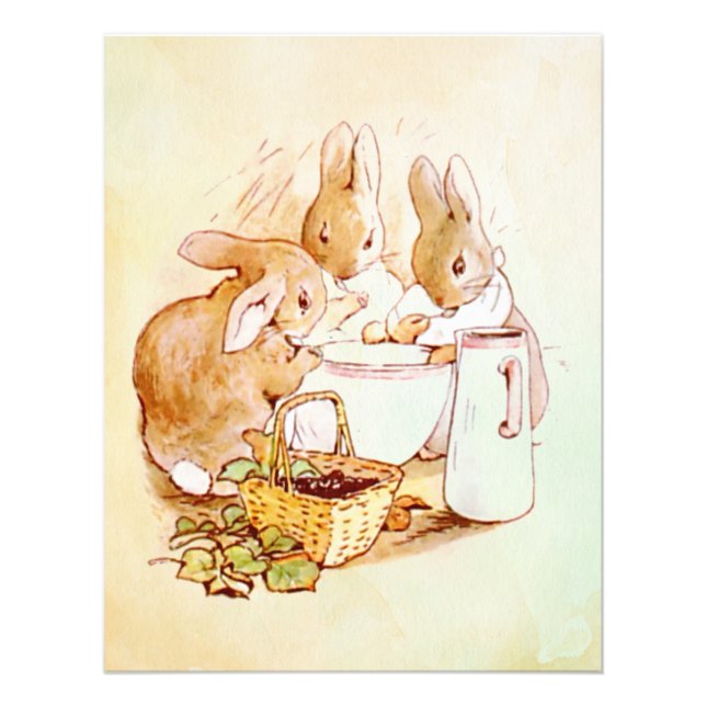 Peter Rabbit Beatrix Potter Fototryck (Framsidan)