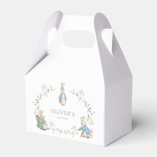 Peter Rabbit Beatrix Potter Greenery Watercolor Presentaskar (Framsidan Sidan)