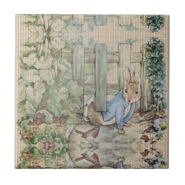 Peter Rabbit Beatrix Potter Sneaking Kakelplatta