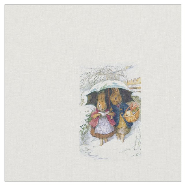 Peter Rabbit Beatrix Potter Tyg (Närbild)