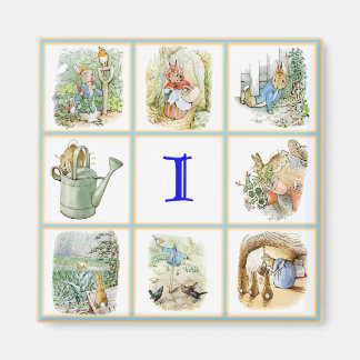 PETER RABBIT bilder personlig med brev H Magnet