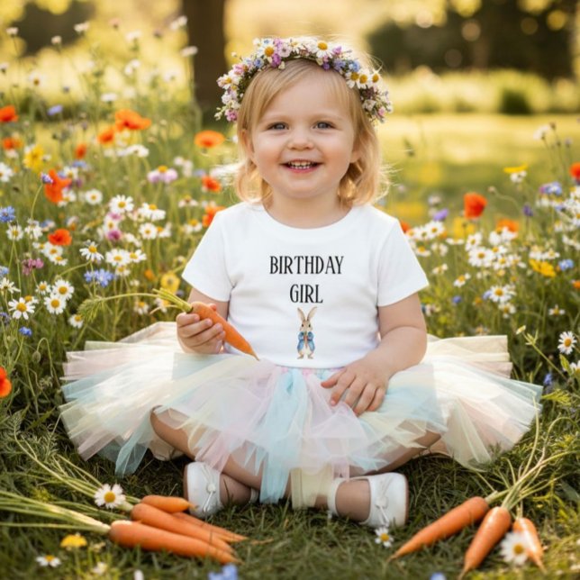 Peter Rabbit Birthday Girl Baby Matching Family T Shirt (Skapare uppladdad)
