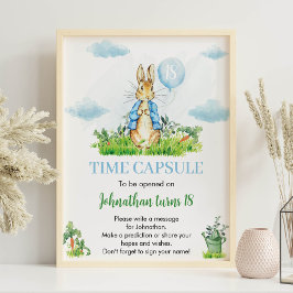Peter Rabbit Birthday Time Capsule-tecken Poster