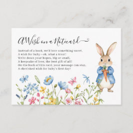 Peter Rabbit Blommigt önskar på en notecard Baby S Tilläggskort