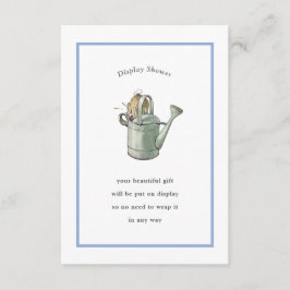 Peter Rabbit Blue Vintage Visning Shower Tilläggskort