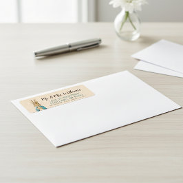 Peter Rabbit | Boy Baby Shower Returadress Etikett