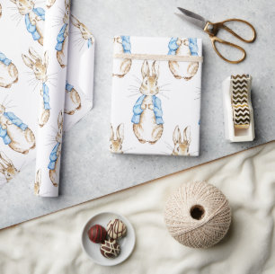Peter Rabbit Bunny Blue Baby Shower Presentpapper