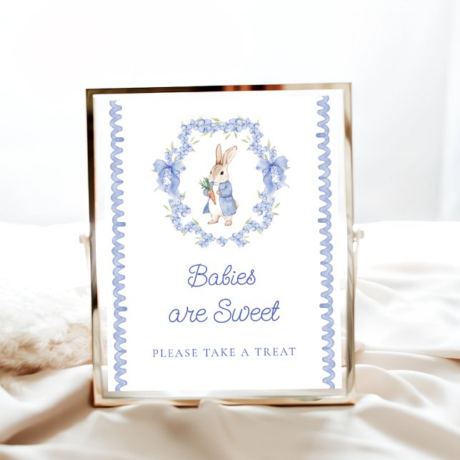 Peter Rabbit Bunny Spädbarn är Sweet Ta ett Treat Poster (Skapare uppladdad)