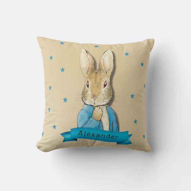 Peter Rabbit Carrots och Stars Boy Anpassningsbar Kudde (Framsida)