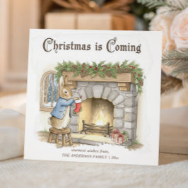 Peter Rabbit Cozy Christmas Julkort