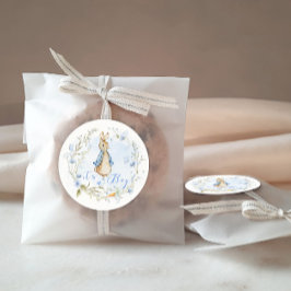 Peter Rabbit Det är en pojke - White Stickers Runt Klistermärke