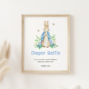 Peter Rabbit Diaper raffle Poster
