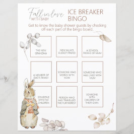 Peter Rabbit Fall Baby Ice Breaker Bingo Game