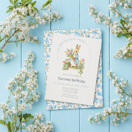 Peter Rabbit Garden Birthday Inbjudningar