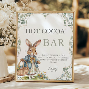 Peter Rabbit Girl Baby Shower Hett Cocoa Pub Poster