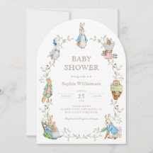 Peter Rabbit Greenery Watercolor Baby Shower Arch