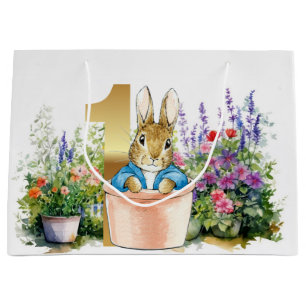 Peter Rabbit i en kruka första födelsedag