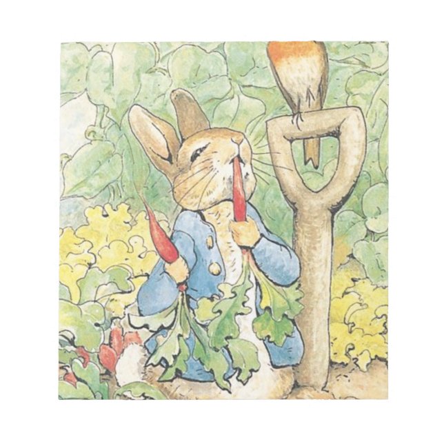 Peter Rabbit i Garden - Beatrix-Potterna Anteckningsblock (Framsida)