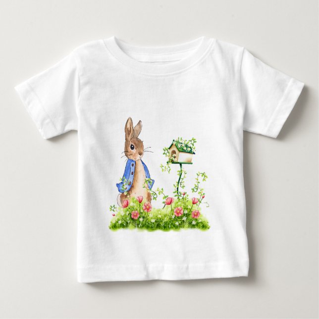 Peter Rabbit i hans Garden T Shirt (Framsida)