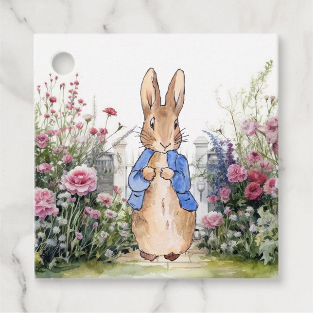 Peter Rabbit i hans trädgård nr 2 Gåvor Etiketter (Framsida)