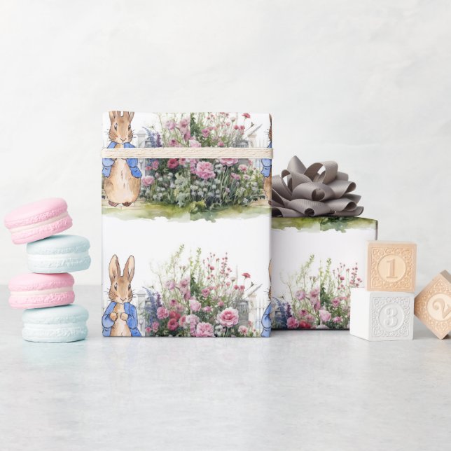 Peter Rabbit i hans trädgård nr 2 Presentpapper (Baby Shower)