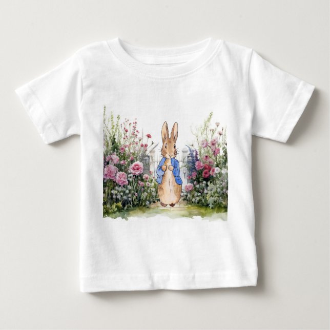 Peter Rabbit i hans trädgård nr 2 T Shirt (Framsida)