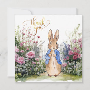 Peter Rabbit i hans trädgård nr 2 Tack Kort