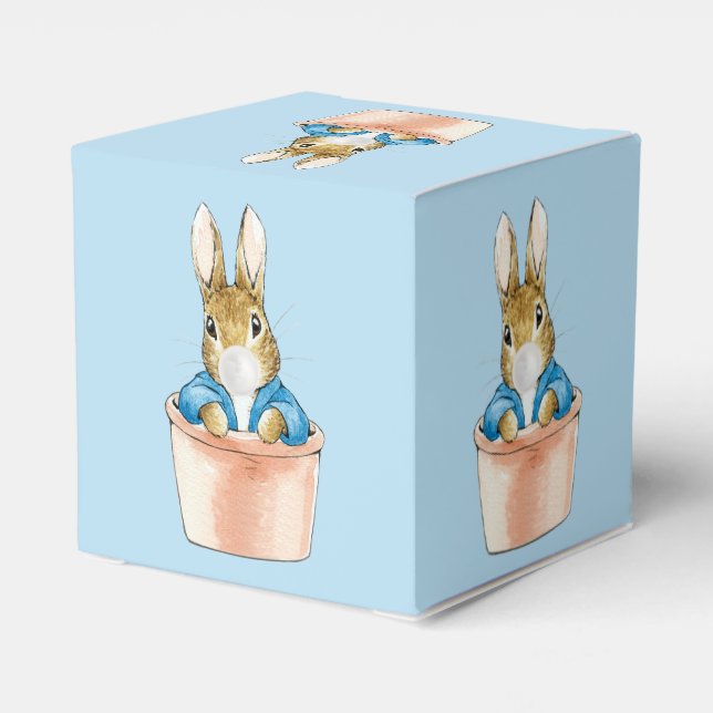 Peter Rabbit i Pot White Bubble gumm Presentaskar (Baksidan Sidan)