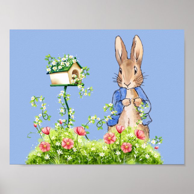 Peter Rabbit i sin trädgård  Poster (Framsidan)
