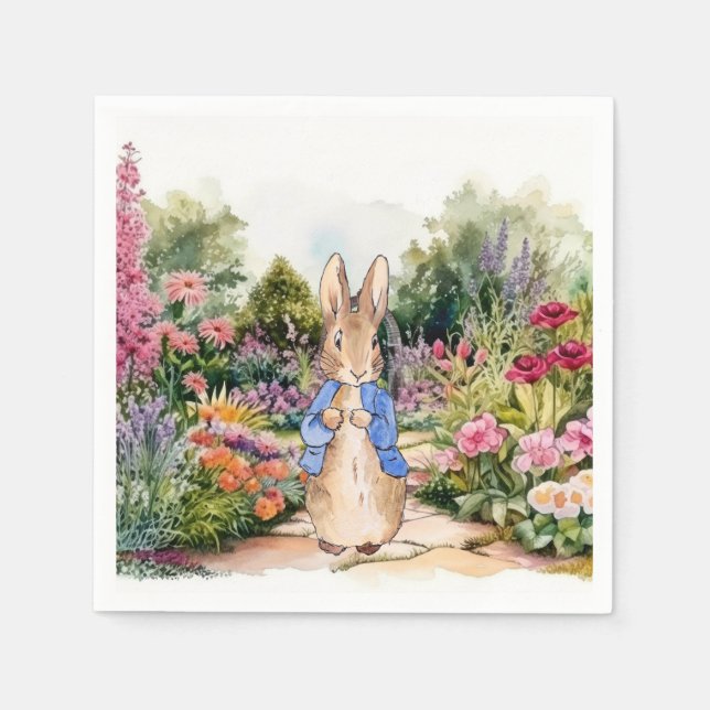 Peter Rabbit i trädgården Pappersservett (Framsidan)