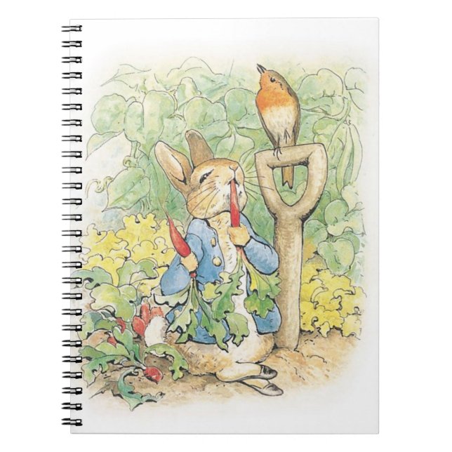 Peter Rabbit in the Garden - Beatrix Potter Anteckningsbok (Framsidan)