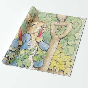 Peter Rabbit in the Garden - Beatrix Potter Presentpapper
