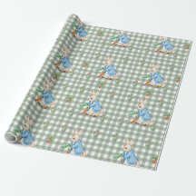 Peter Rabbit-Inspired Wrapping Papper Watercolor