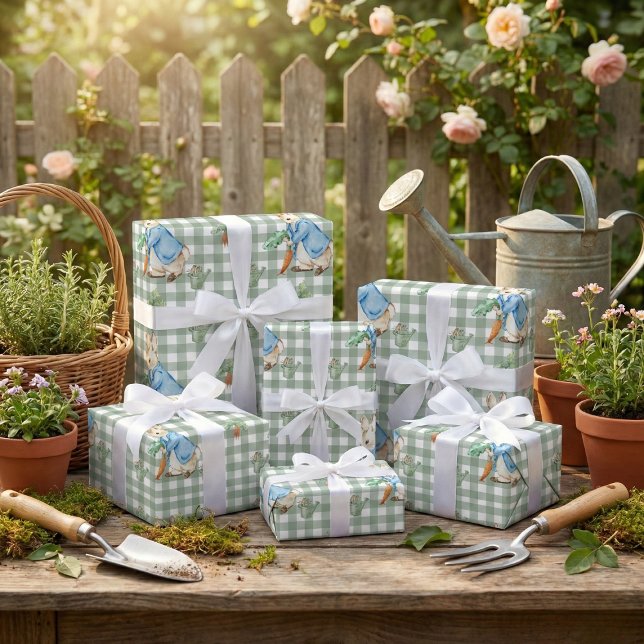 Peter Rabbit-Inspired Wrapping Papper Watercolor Presentpapper (Skapare uppladdad)