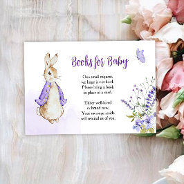 Peter Rabbit Lila Bokar For Baby Card OSA Kort
