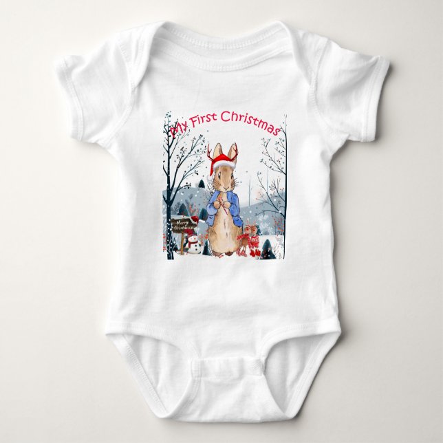 Peter Rabbit Min första jul T Shirt (Framsida)