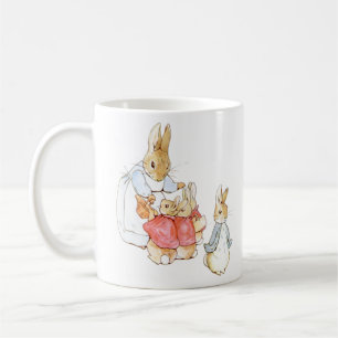 Peter Rabbit Mor säger adjö och skickar dem Ou Kaffemugg