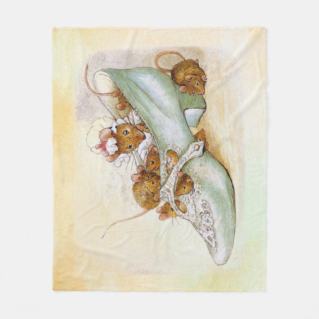 Peter Rabbit (möss 1) Fleecefilt (Framsidan)