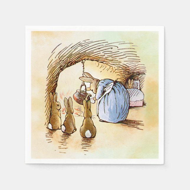 Peter Rabbit Napkins Pappersservett (Framsidan)