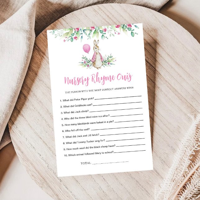 Peter Rabbit Nursery Rhyme Quiz Game (Skapare uppladdad)