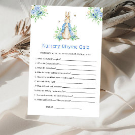 Peter Rabbit Nursery Rhyme Quiz Game