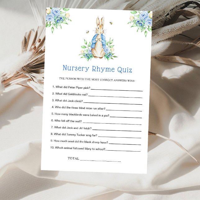Peter Rabbit Nursery Rhyme Quiz Game (Skapare uppladdad)