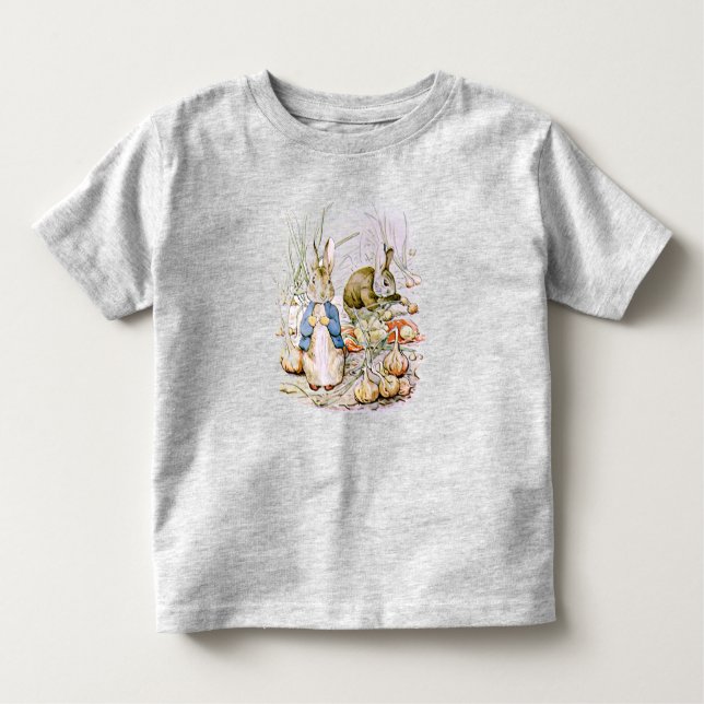 Peter Rabbit och Benjamin Bunny Småbarn T-shirt (Framsida)